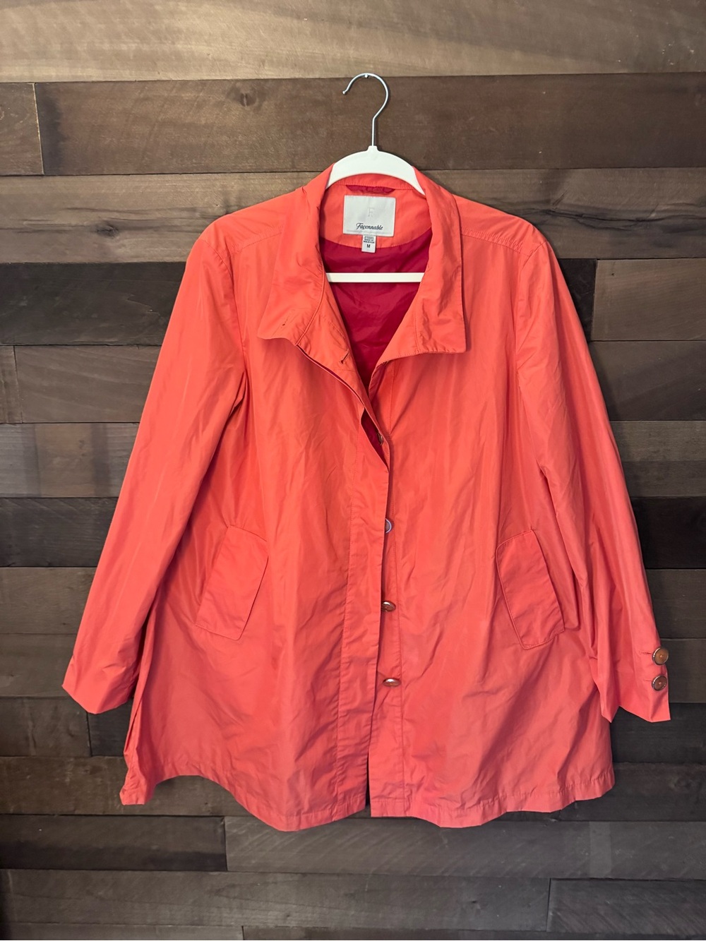 Faconnable Coral Rain Coat